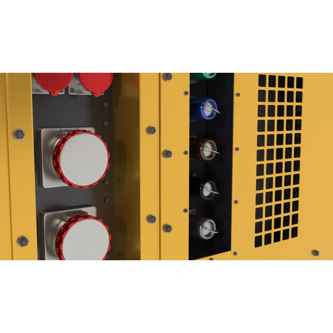 Industrial Diesel Generator 3D Model – PBR Textured, FBX, OBJ, Game-Ready - View 7