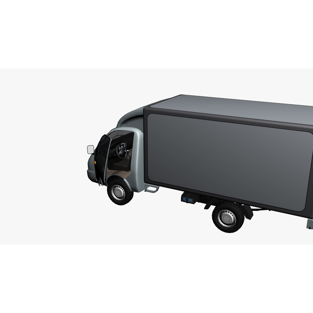 Hyundai Porter H100 3D Model – Low Poly Game-Ready Truck, FBX