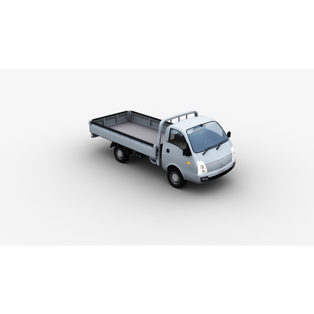 Hyundai Porter H100 3D Model – Low Poly Game-Ready Truck, FBX - View 11
