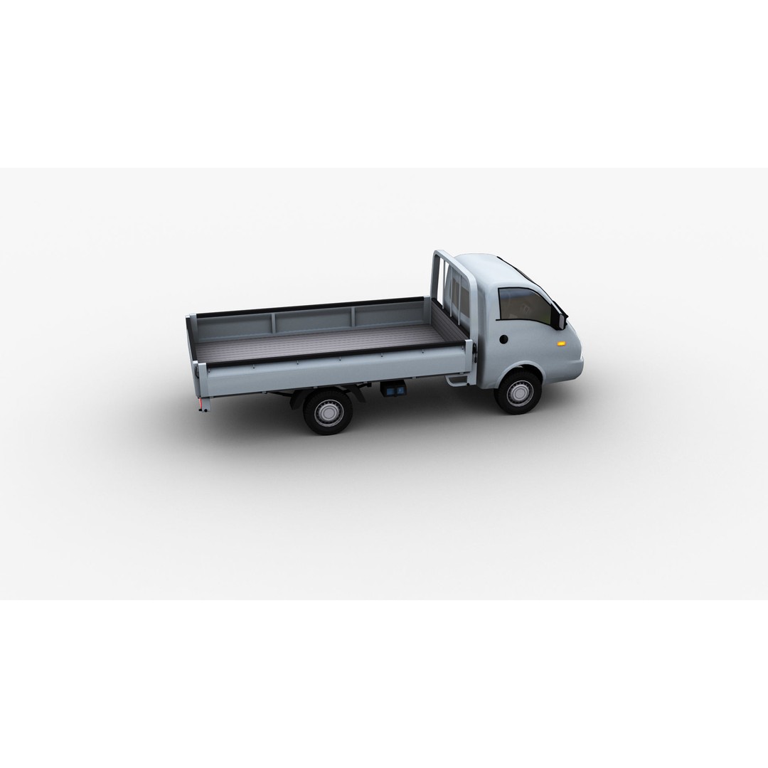 Hyundai Porter H100 3D Model – Low Poly Game-Ready Truck, FBX - View 15