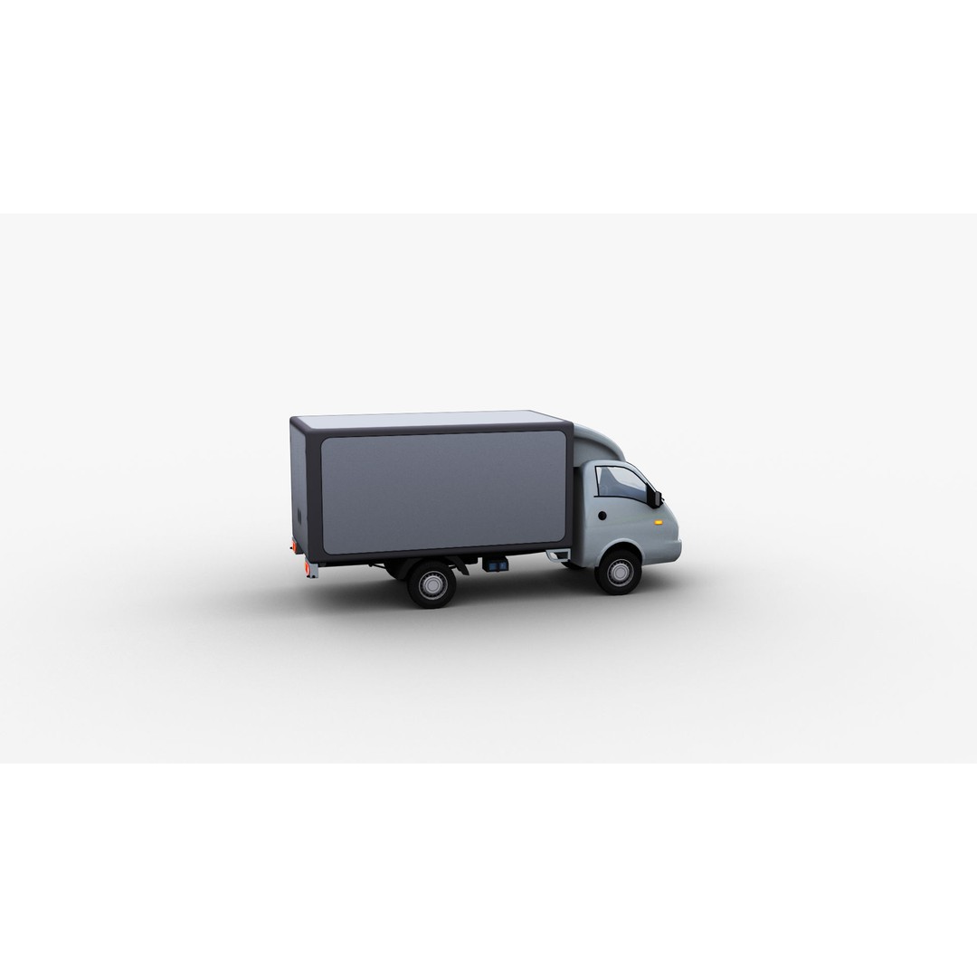 Hyundai Porter H100 3D Model – Low Poly Game-Ready Truck, FBX - View 16