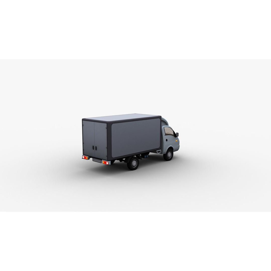 Hyundai Porter H100 3D Model – Low Poly Game-Ready Truck, FBX - View 18