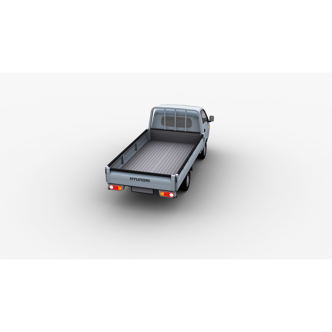 Hyundai Porter H100 3D Model – Low Poly Game-Ready Truck, FBX - View 19