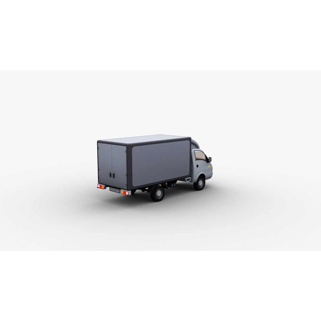 Hyundai Porter H100 3D Model – Low Poly Game-Ready Truck, FBX - View 20