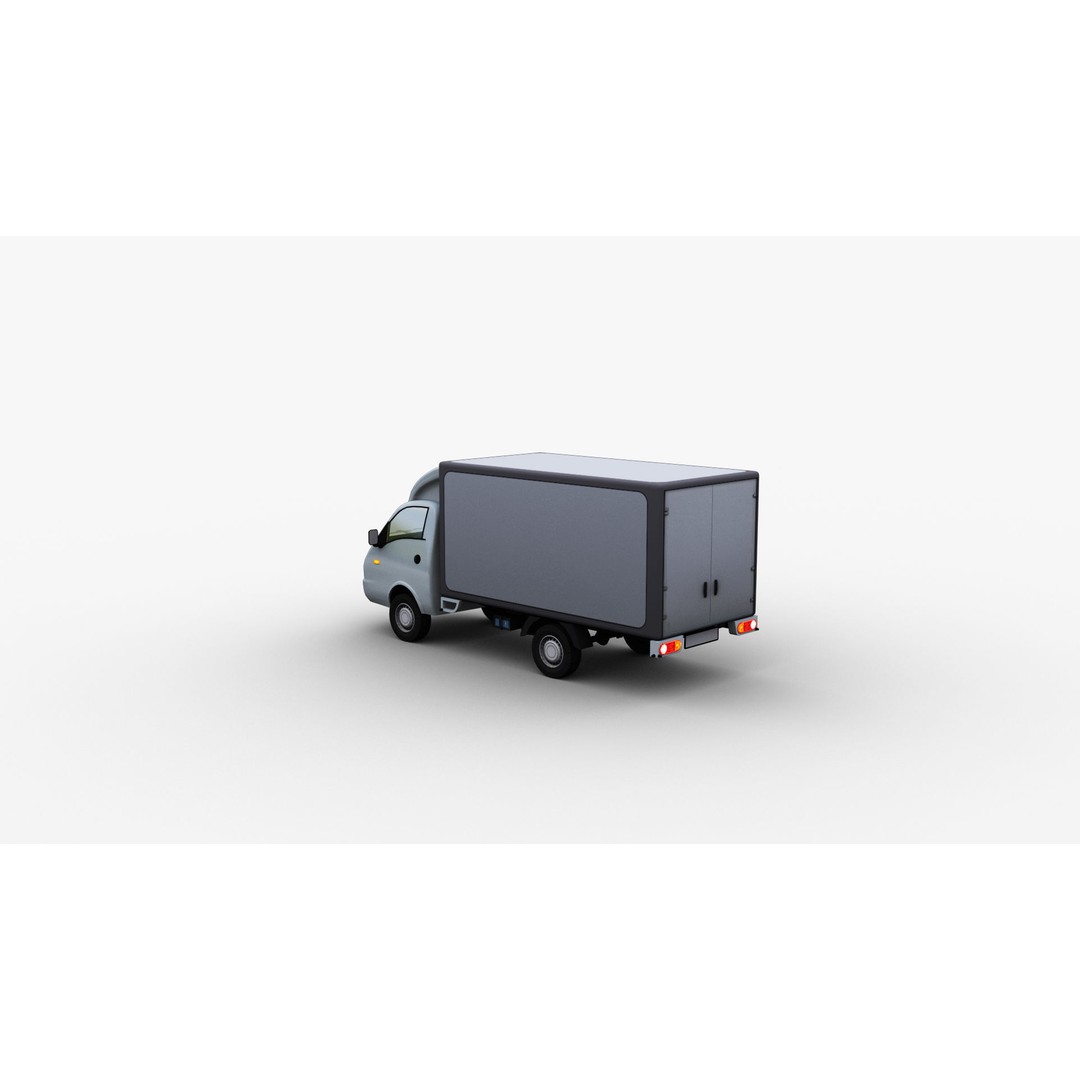 Hyundai Porter H100 3D Model – Low Poly Game-Ready Truck, FBX - View 24