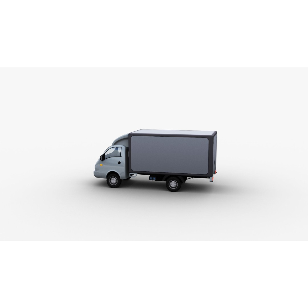 Hyundai Porter H100 3D Model – Low Poly Game-Ready Truck, FBX - View 25