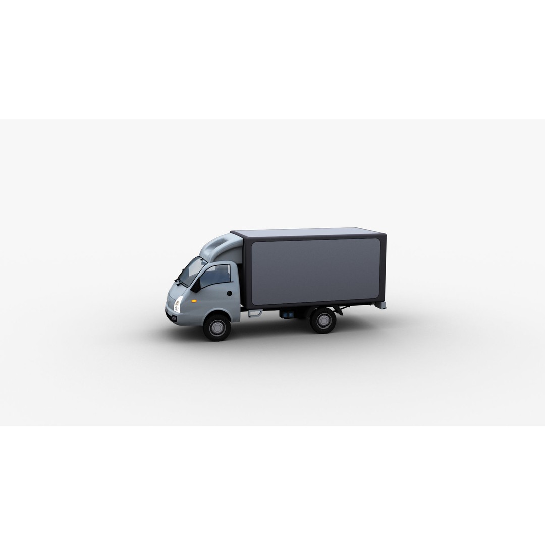 Hyundai Porter H100 3D Model – Low Poly Game-Ready Truck, FBX - View 26