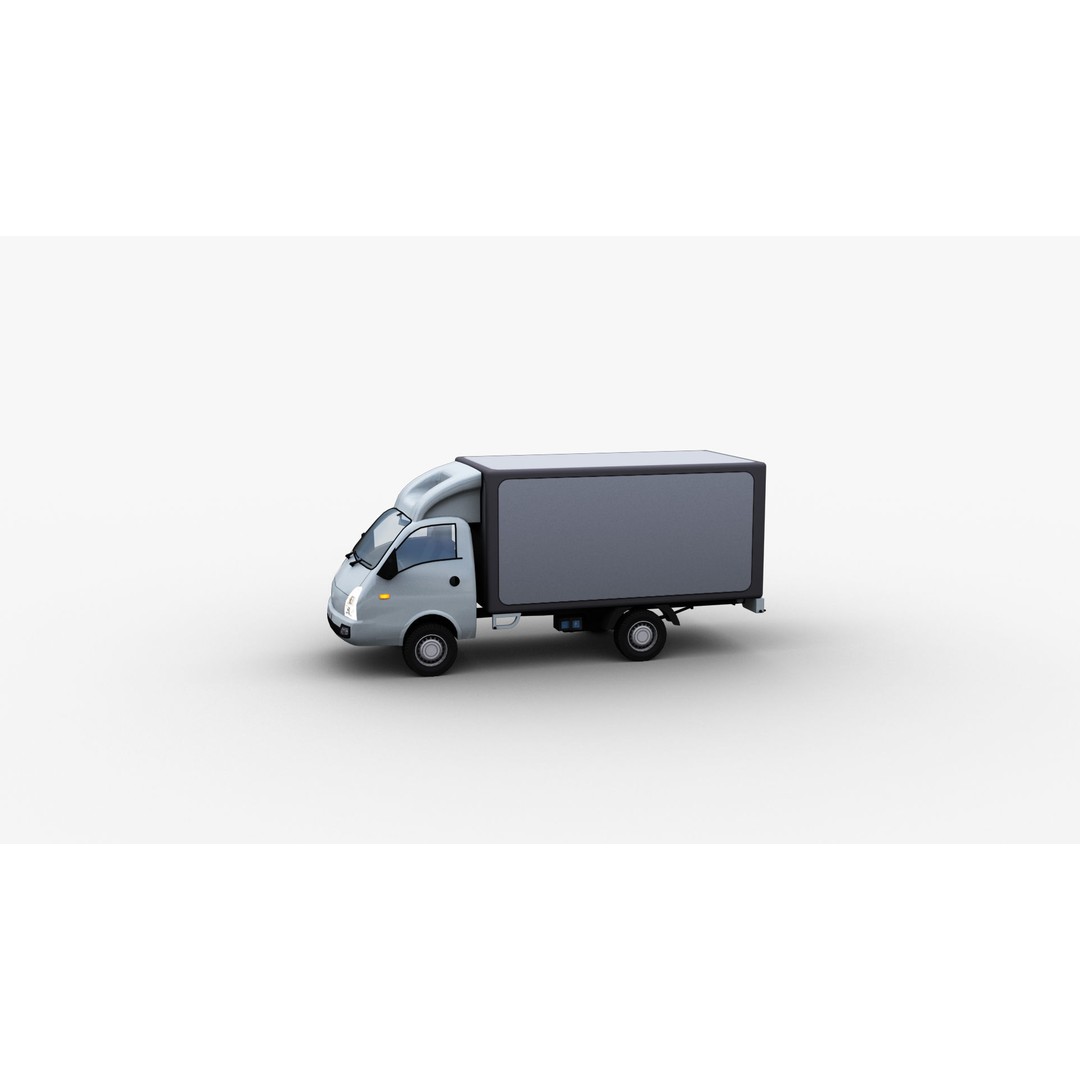 Hyundai Porter H100 3D Model – Low Poly Game-Ready Truck, FBX - View 27