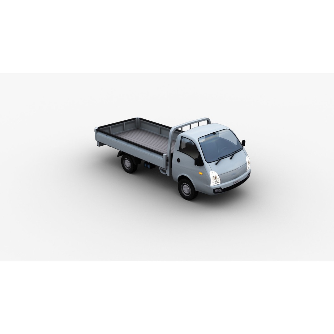 Hyundai Porter H100 3D Model – Low Poly Game-Ready Truck, FBX - View 29
