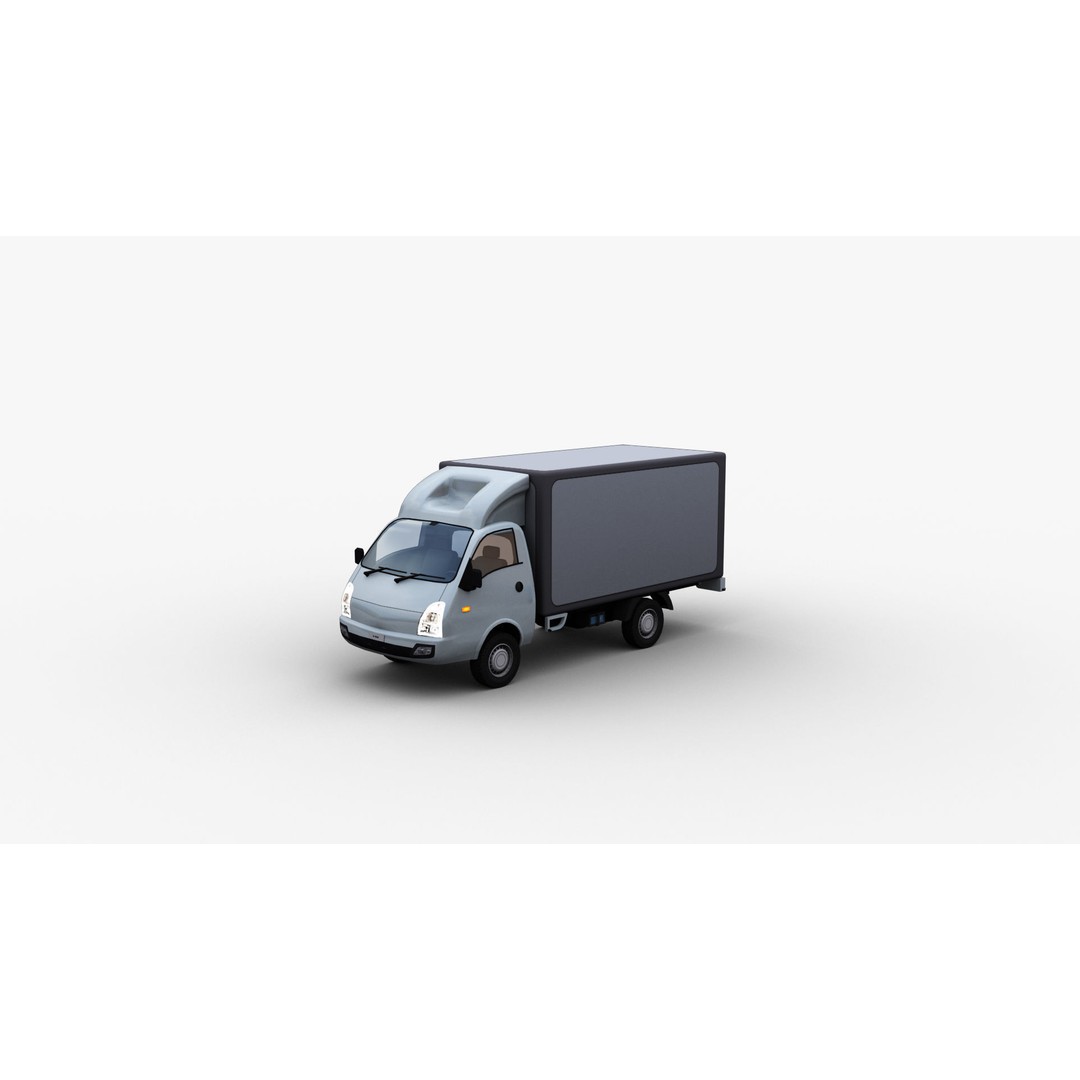Hyundai Porter H100 3D Model – Low Poly Game-Ready Truck, FBX - View 3