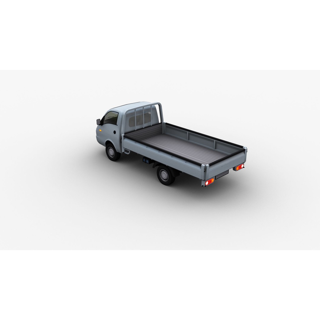Hyundai Porter H100 3D Model – Low Poly Game-Ready Truck, FBX - View 31