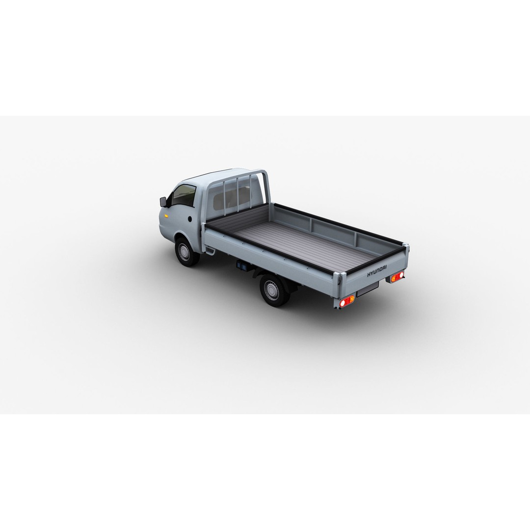 Hyundai Porter H100 3D Model – Low Poly Game-Ready Truck, FBX - View 32