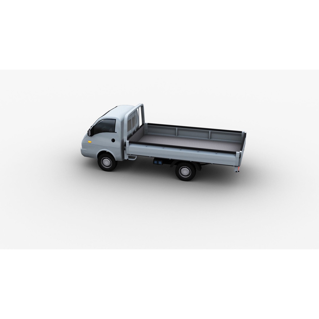 Hyundai Porter H100 3D Model – Low Poly Game-Ready Truck, FBX - View 33