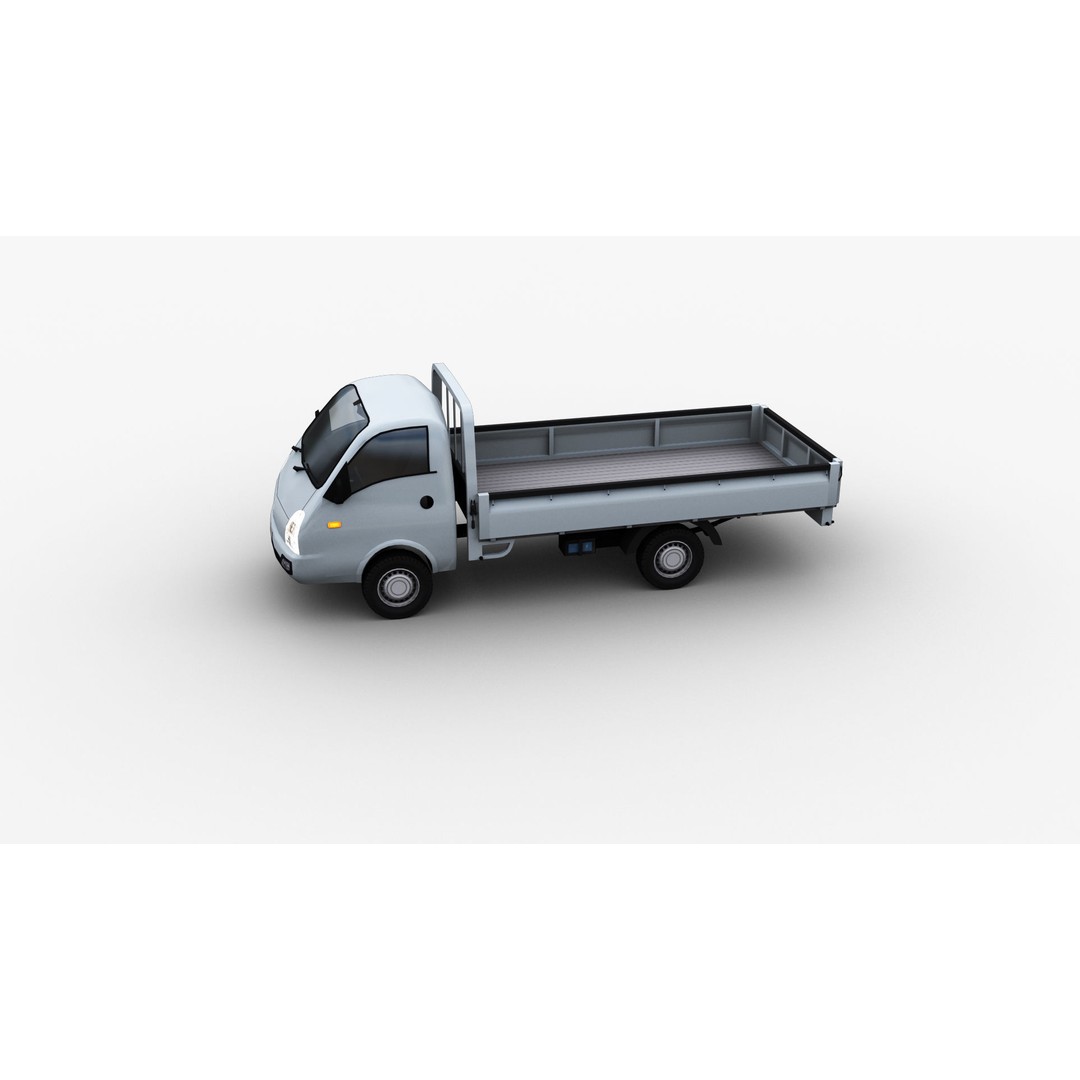 Hyundai Porter H100 3D Model – Low Poly Game-Ready Truck, FBX - View 34