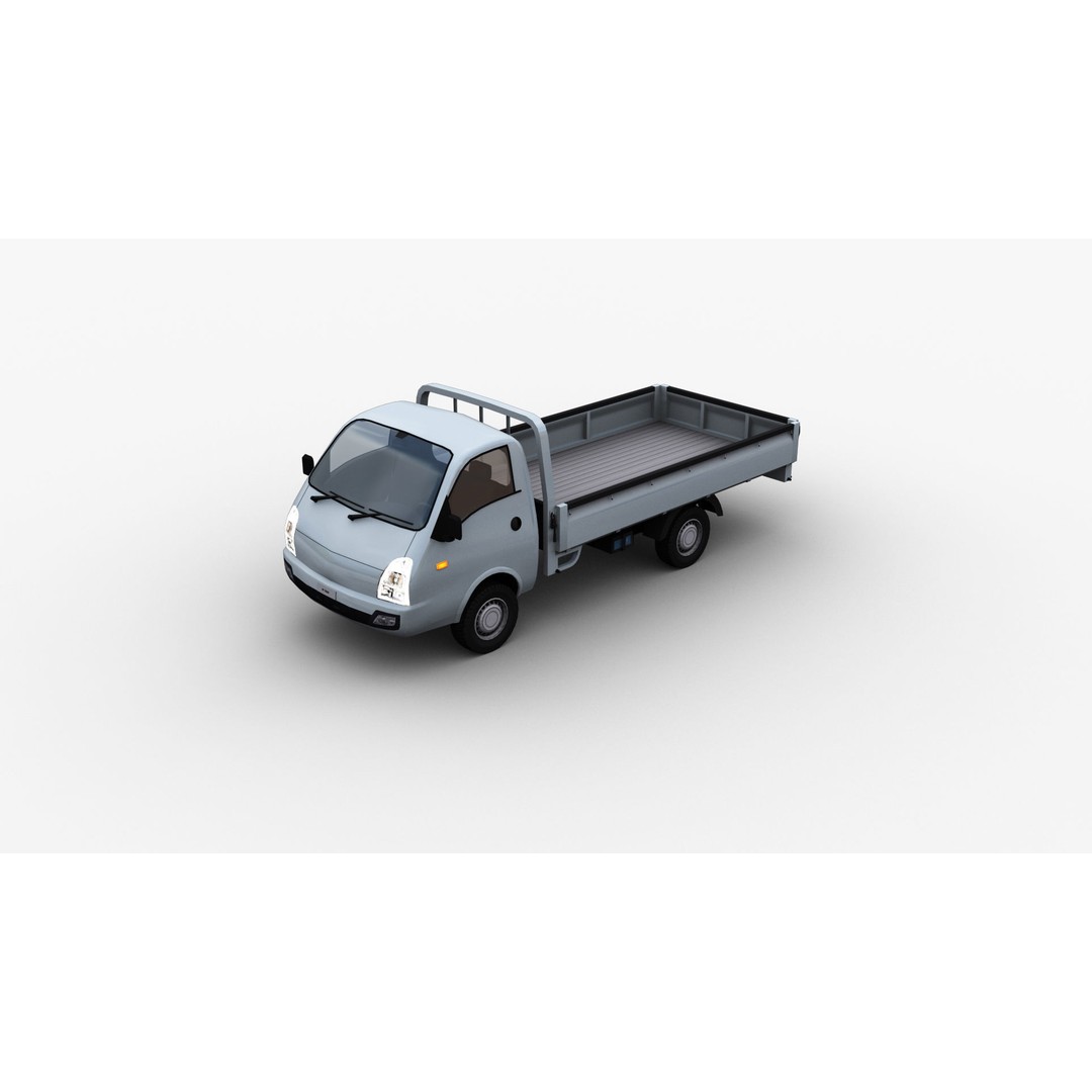 Hyundai Porter H100 3D Model – Low Poly Game-Ready Truck, FBX - View 35