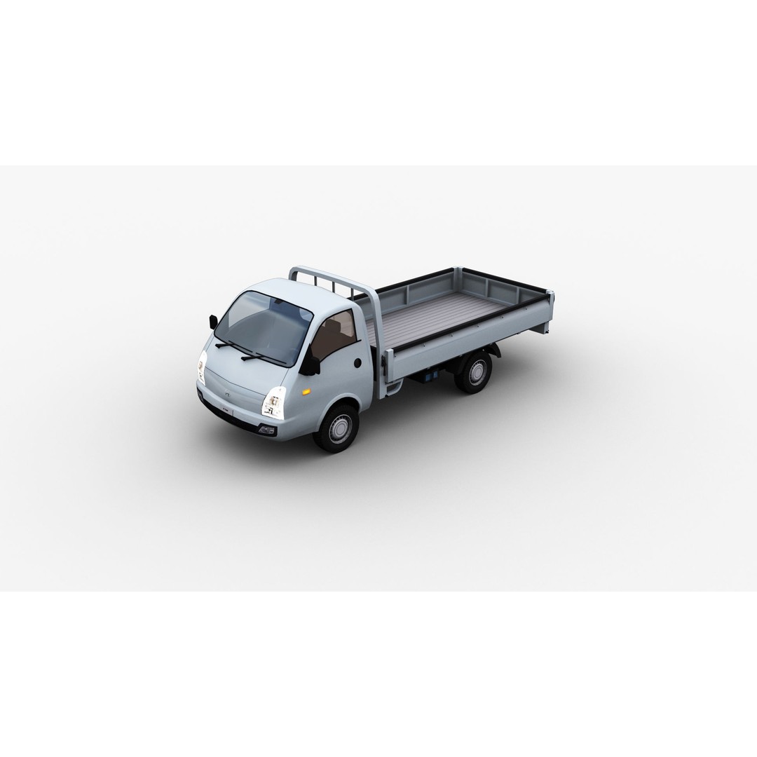 Hyundai Porter H100 3D Model – Low Poly Game-Ready Truck, FBX - View 4