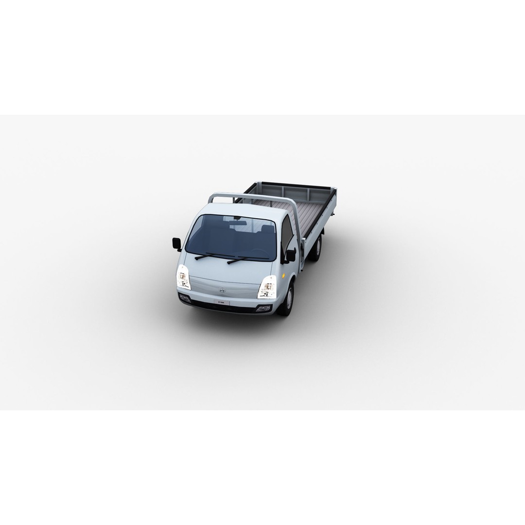 Hyundai Porter H100 3D Model – Low Poly Game-Ready Truck, FBX - View 7