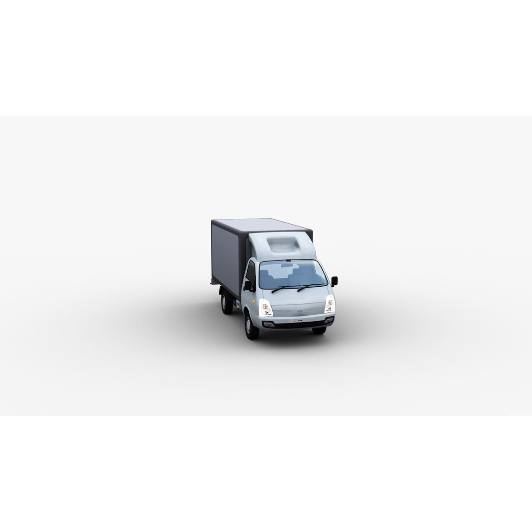 Hyundai Porter H100 3D Model – Low Poly Game-Ready Truck, FBX - View 8