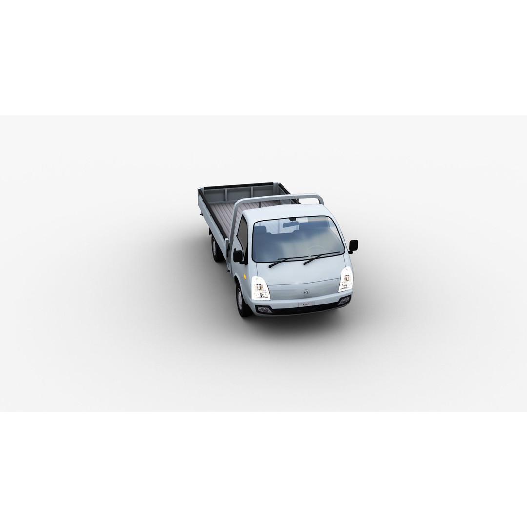 Hyundai Porter H100 3D Model – Low Poly Game-Ready Truck, FBX - View 9