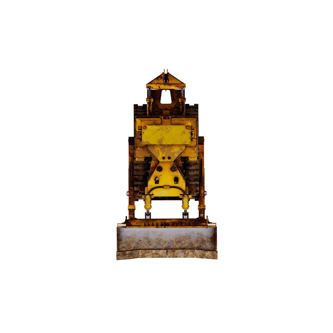 Bulldozer 3D Model – High Poly Game Ready Vehicle, FBX, OBJ - View 6