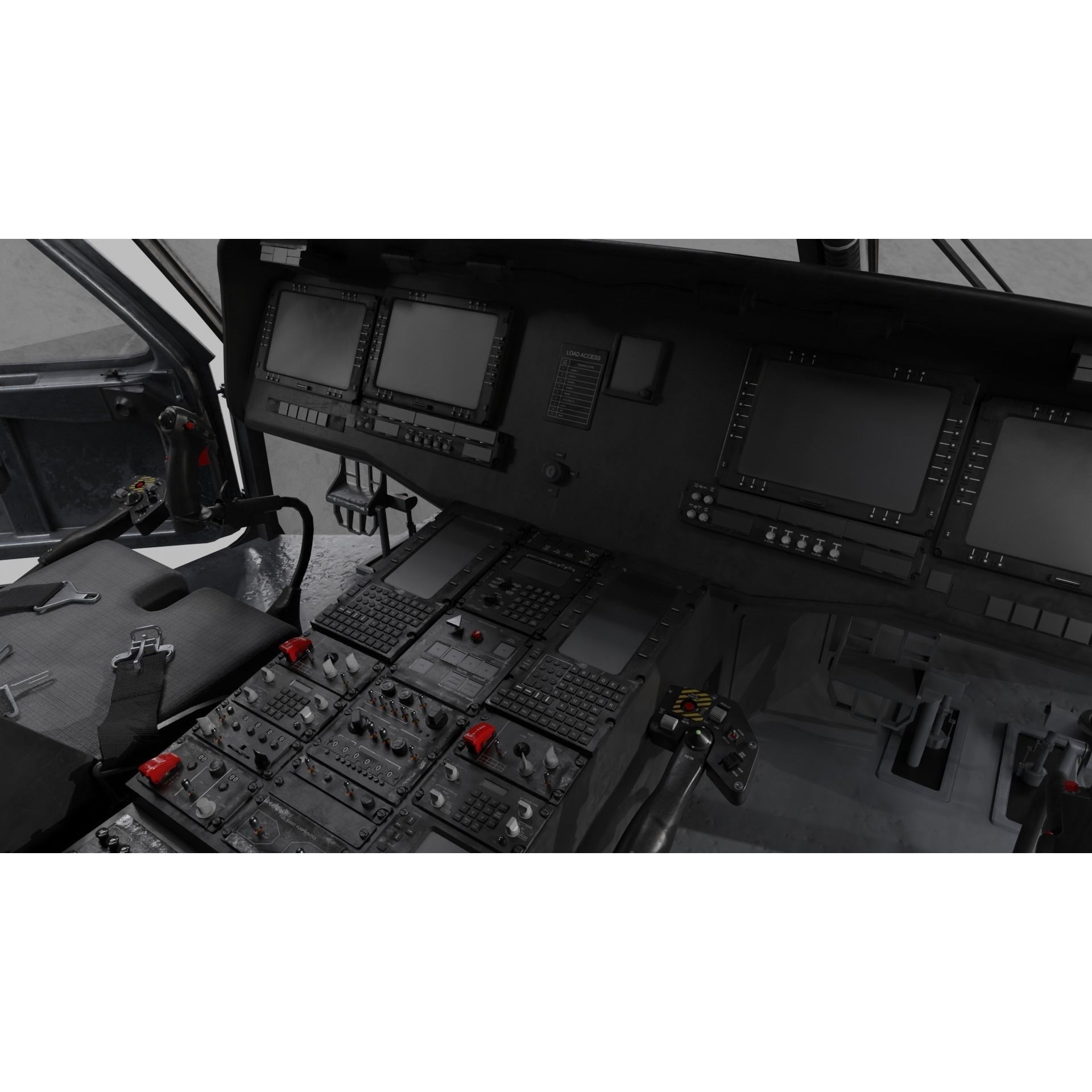UH-60 Blackhawk Helicopter - Game-Ready 3D Model - View 11