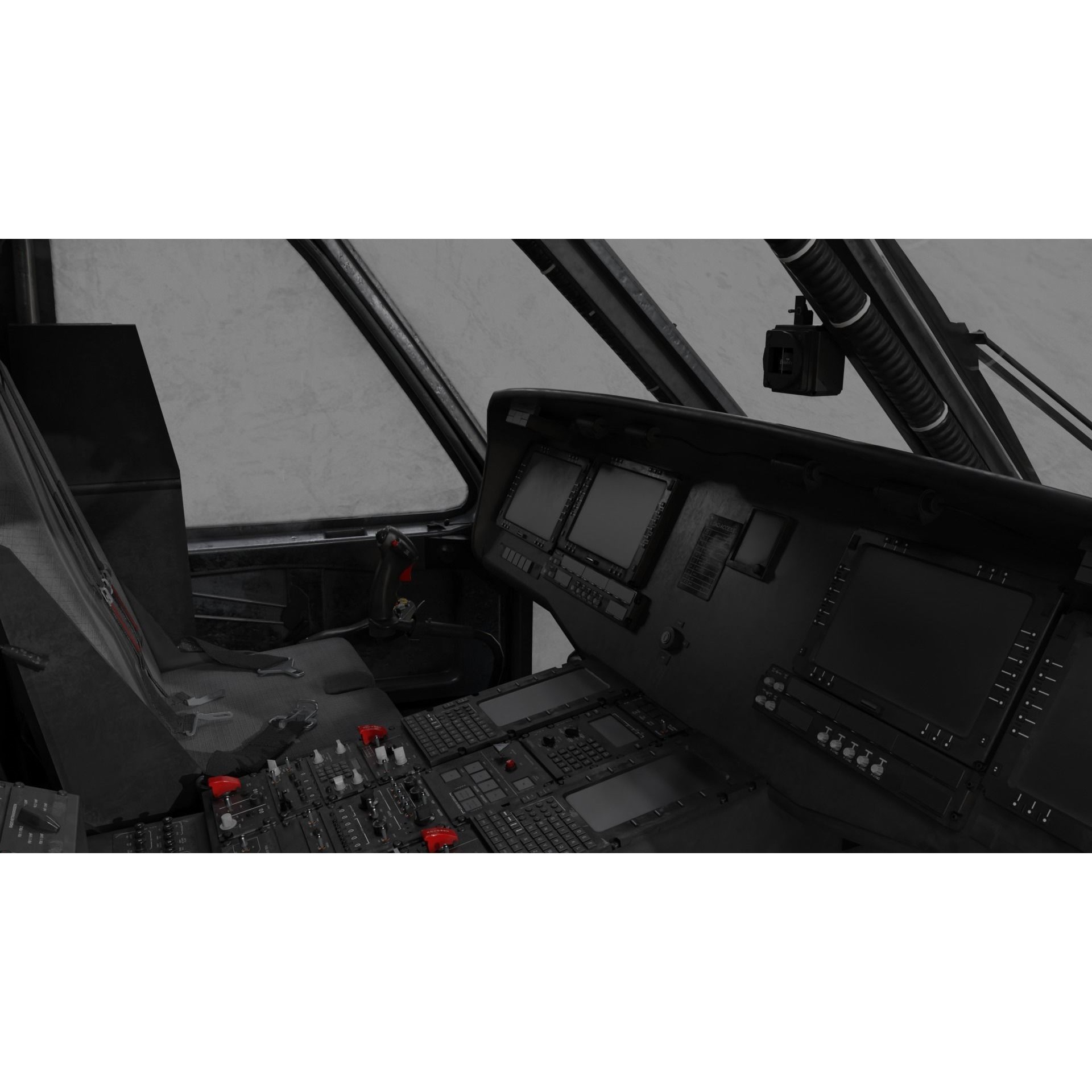 UH-60 Blackhawk Helicopter - Game-Ready 3D Model - View 12