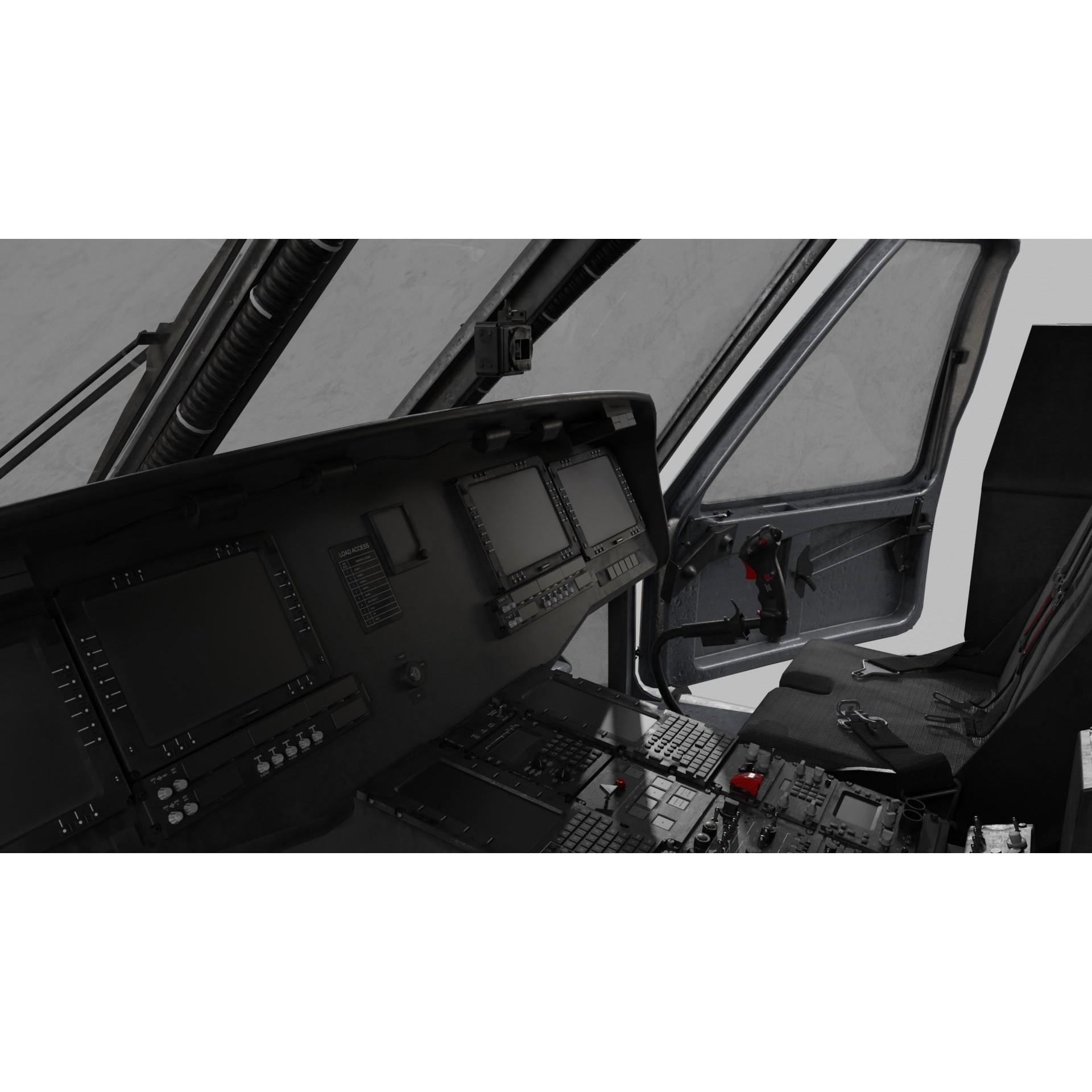 UH-60 Blackhawk Helicopter - Game-Ready 3D Model - View 13