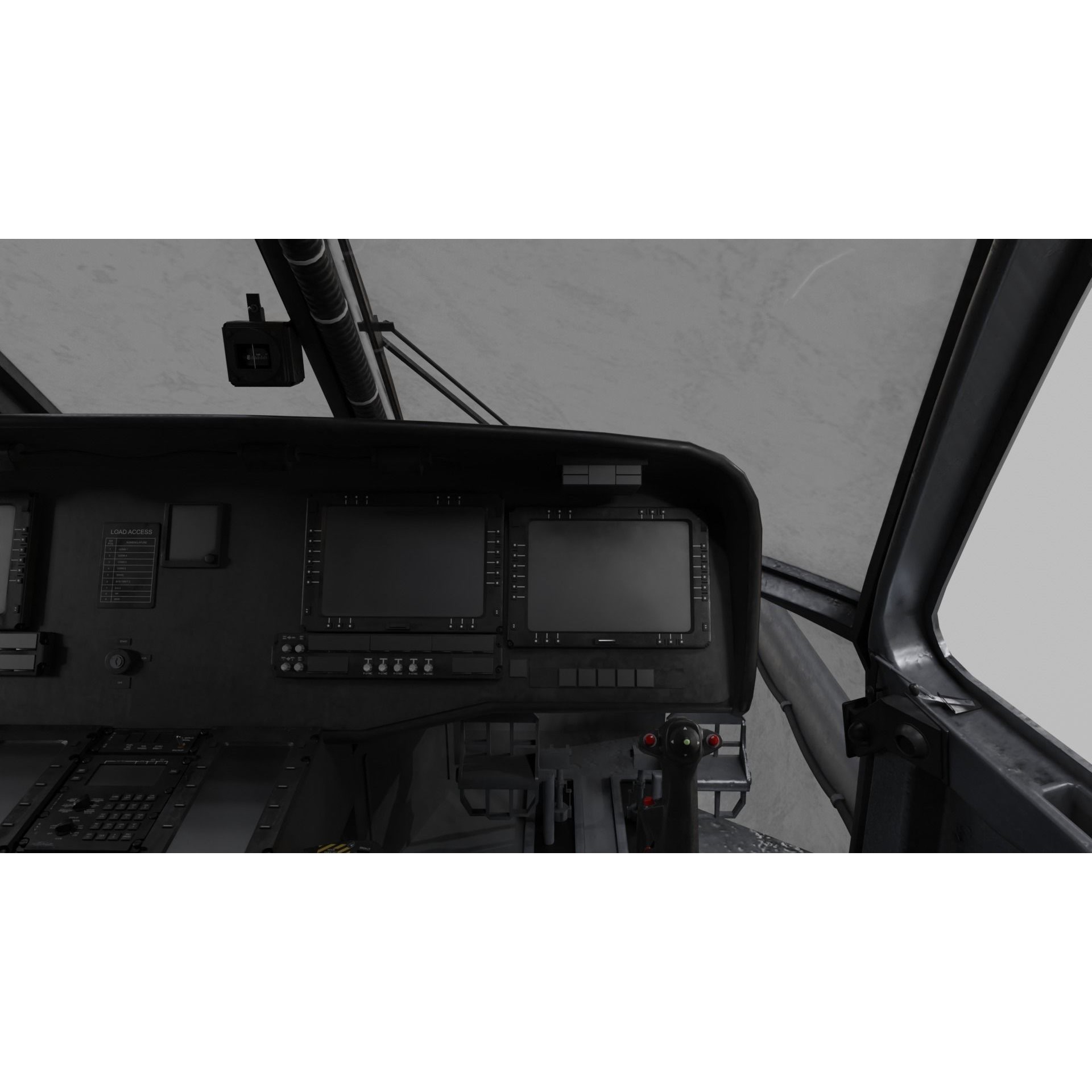 UH-60 Blackhawk Helicopter - Game-Ready 3D Model - View 15