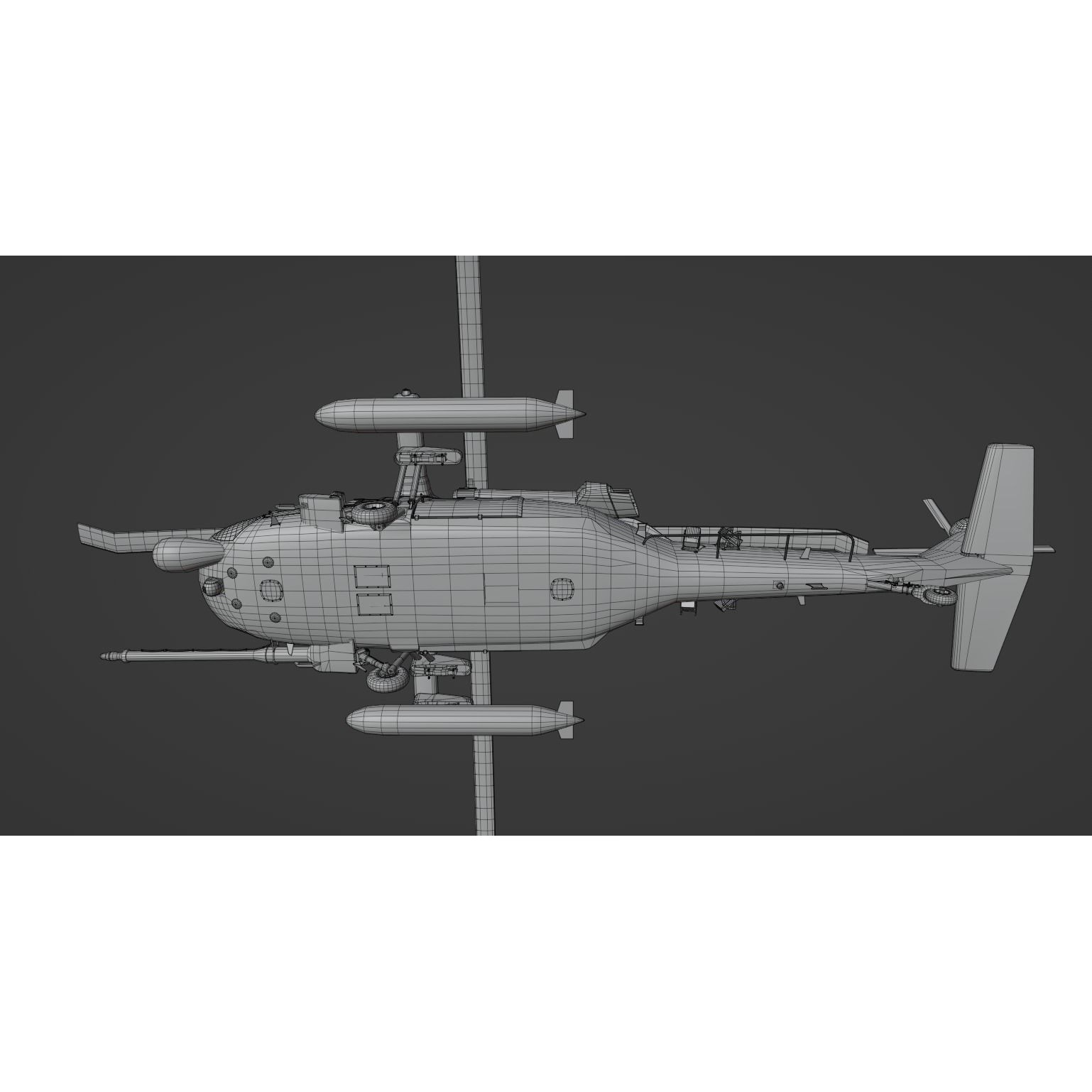 UH-60 Blackhawk Helicopter - Game-Ready 3D Model - View 20