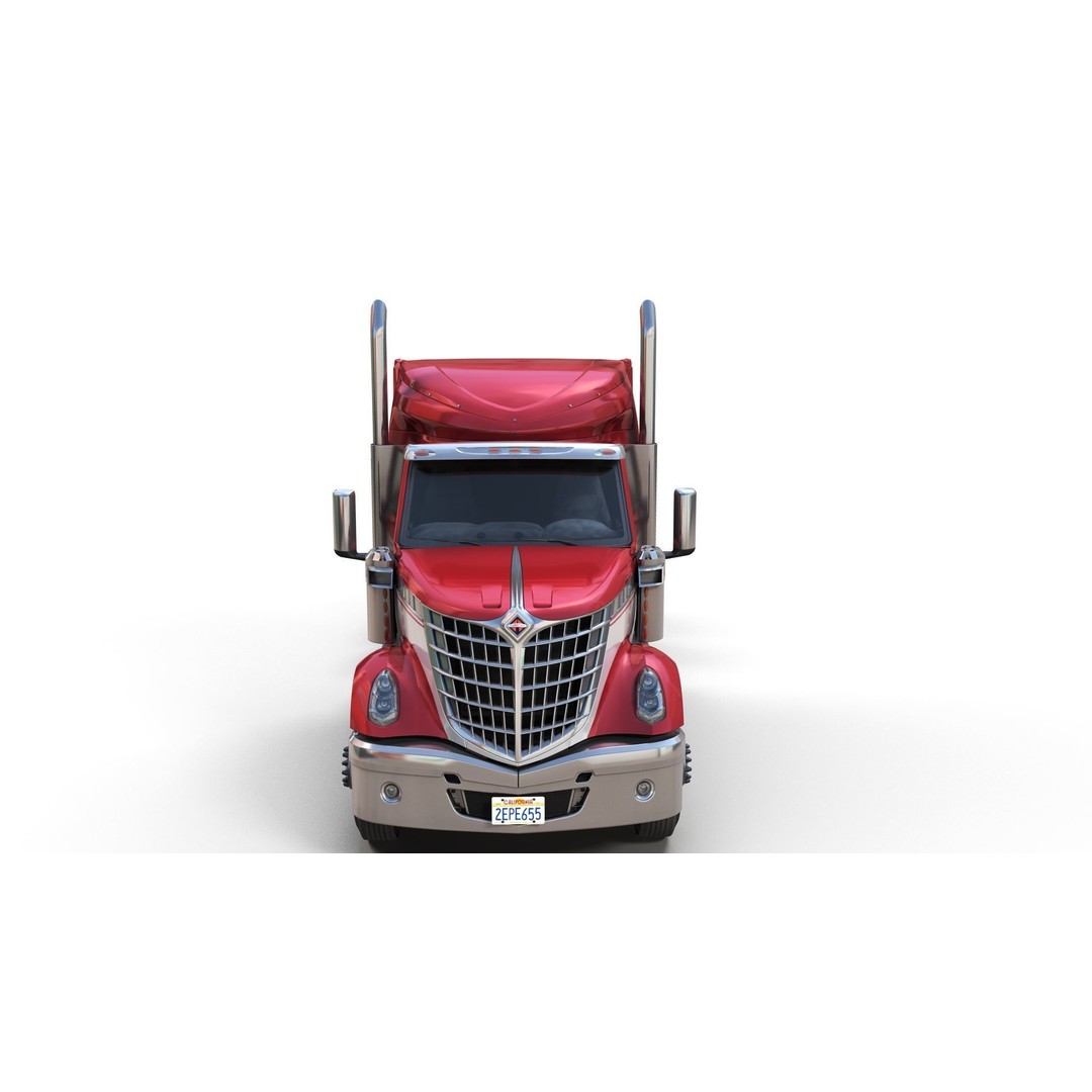 International LoneStar Sidedump 3D Model – Low Poly Game Ready Truck, FBX - View 13