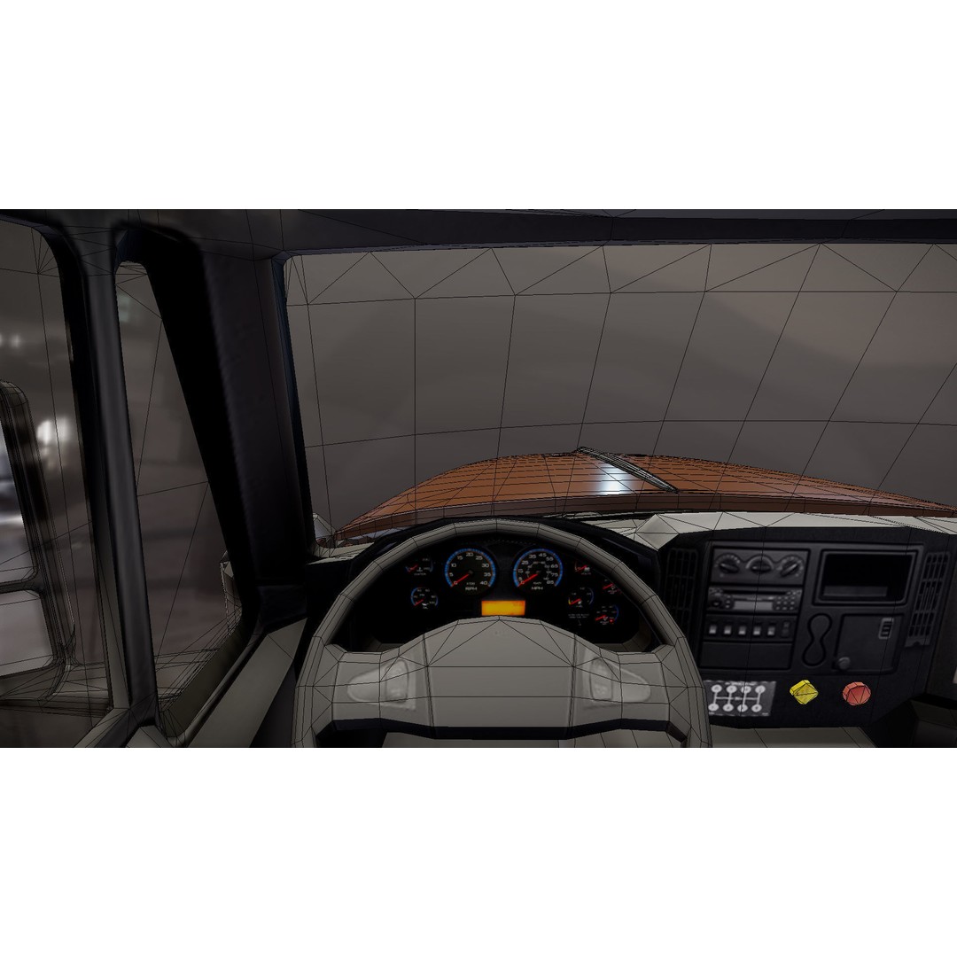 International LoneStar Sidedump 3D Model – Low Poly Game Ready Truck, FBX - View 34