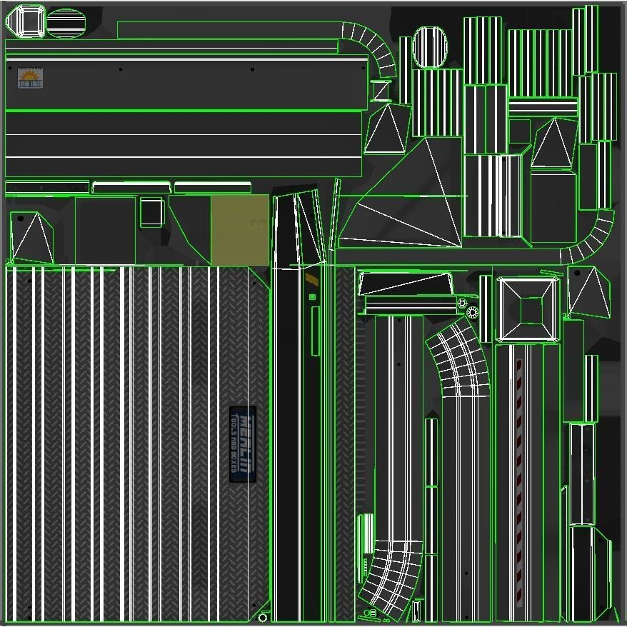 International LoneStar Sidedump 3D Model – Low Poly Game Ready Truck, FBX - View 49