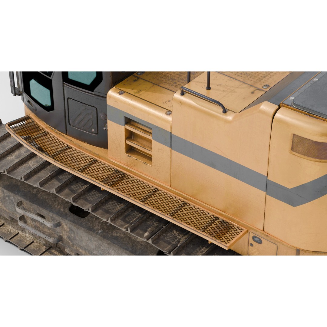 Excavator Hydraulic 3D Model – Ultra-Realistic Game-Ready Asset, FBX/OBJ - View 15