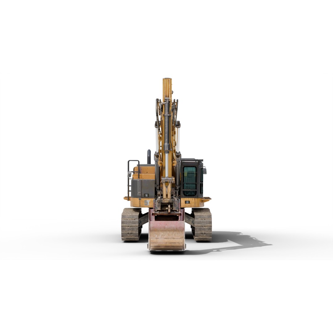 Excavator Hydraulic 3D Model – Ultra-Realistic Game-Ready Asset, FBX/OBJ - View 19