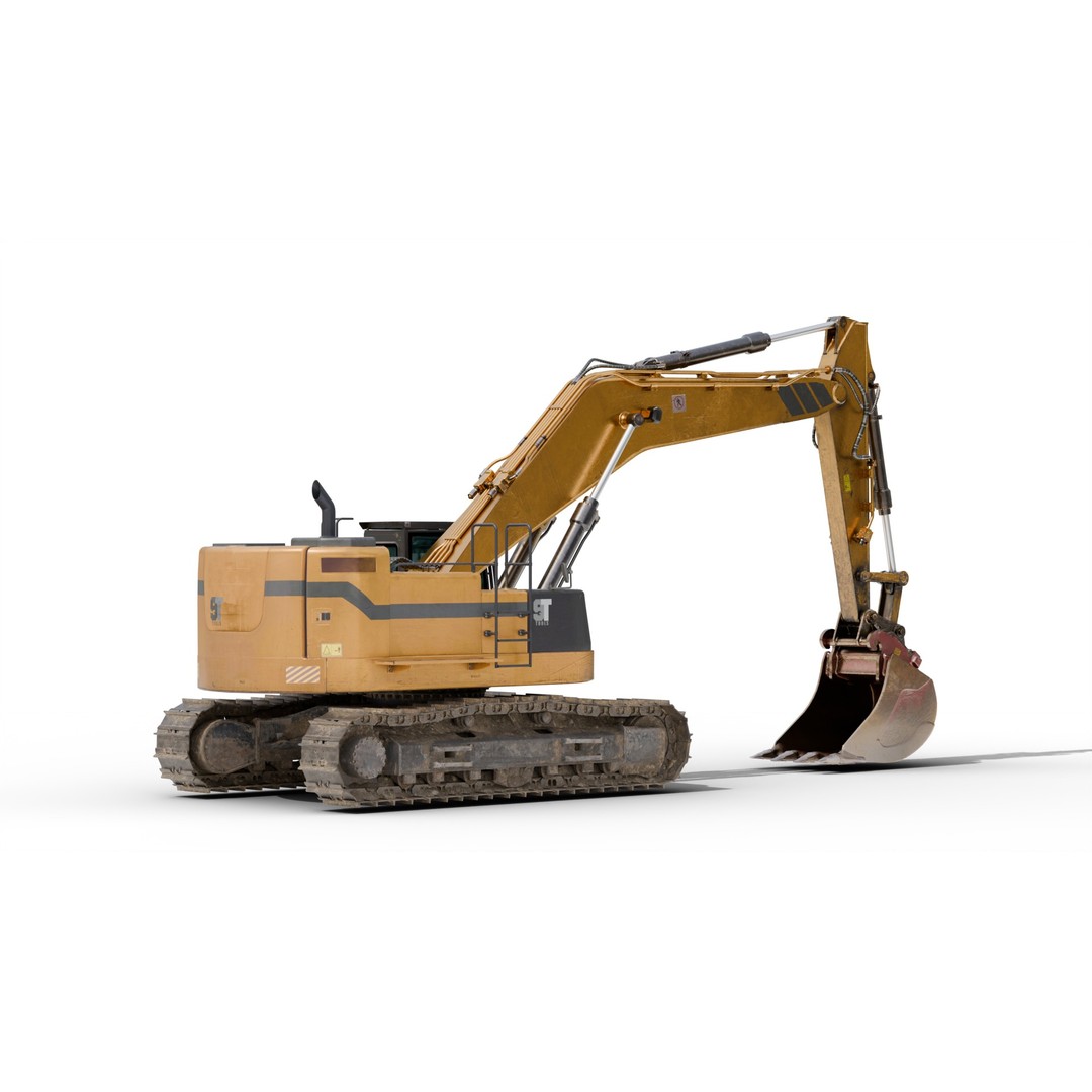 Excavator Hydraulic 3D Model – Ultra-Realistic Game-Ready Asset, FBX/OBJ - View 21
