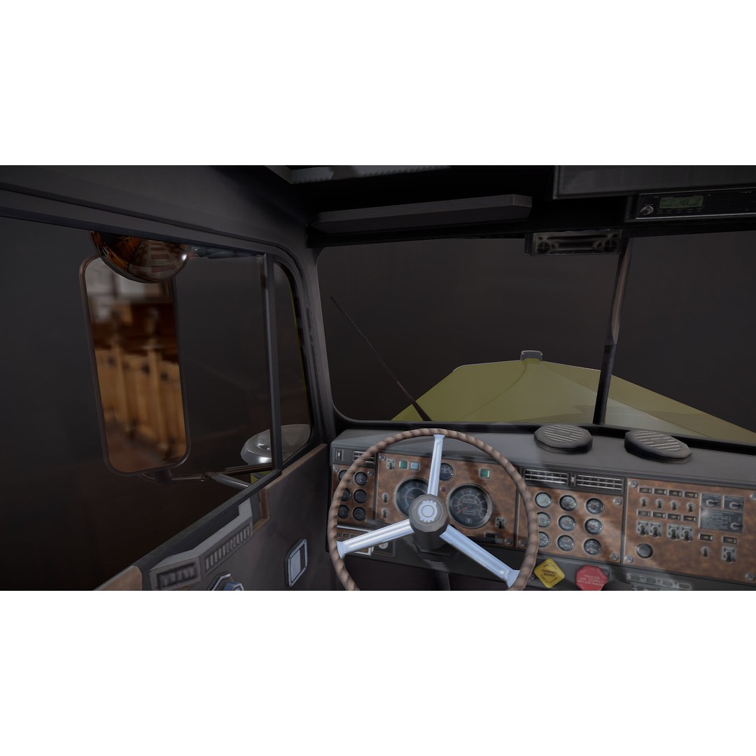 Kenworth W900A Day Cab 3D Model – Low Poly Game Ready Vehicle, FBX - View 27