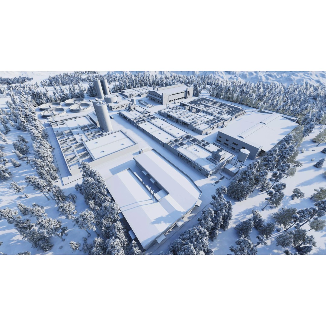 Water Treatment Plant 3D Model – Industrial Design, FBX, OBJ, Game-Ready - View 29