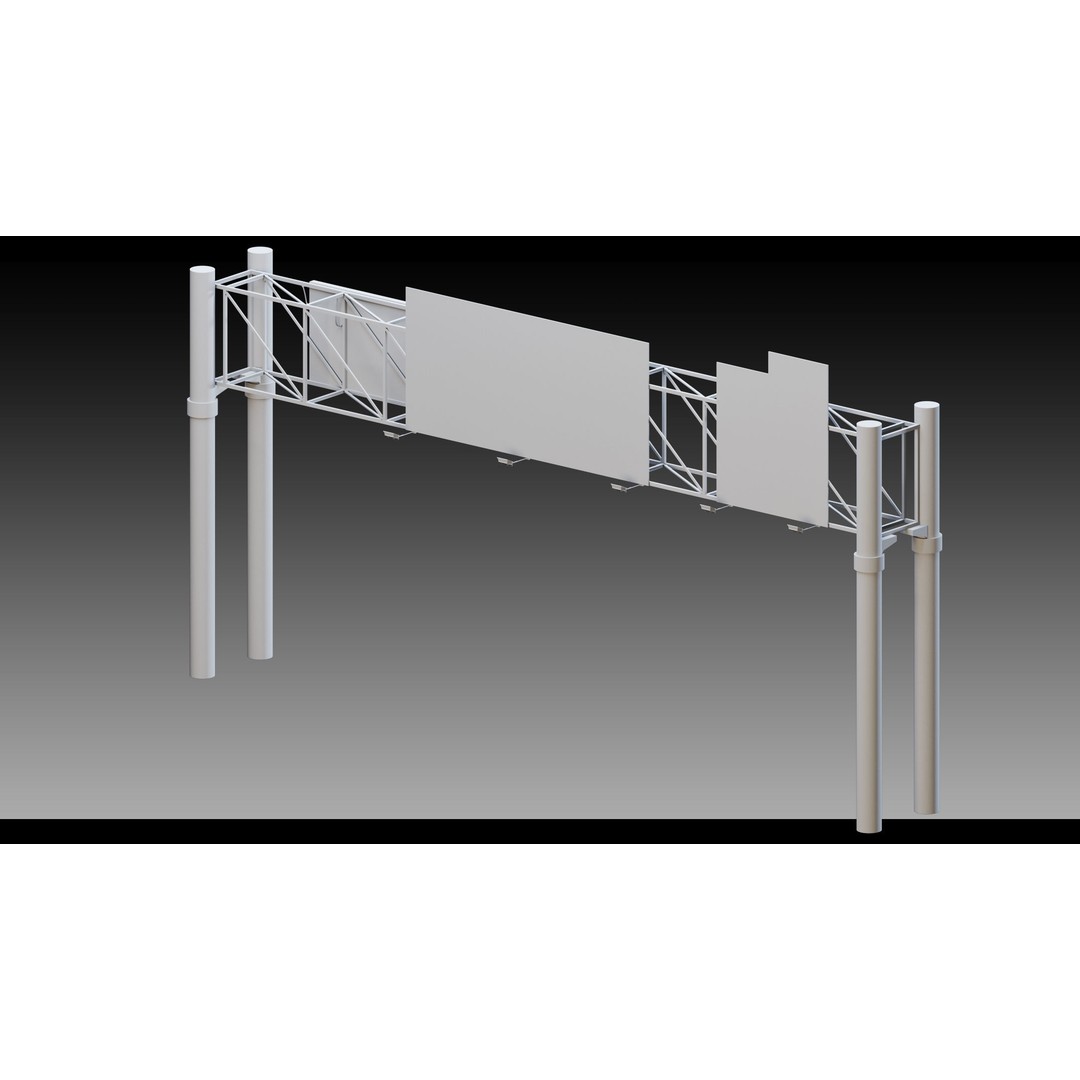 Billboard Props 3D Model – High Detail Polygon Mesh, FBX, OBJ - View 18