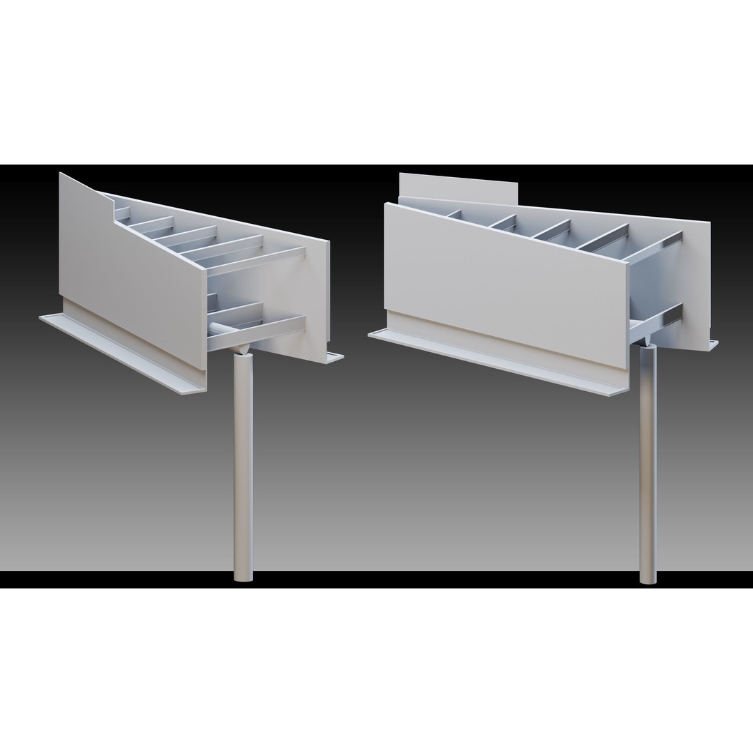 Billboard Props 3D Model – High Detail Polygon Mesh, FBX, OBJ - View 9