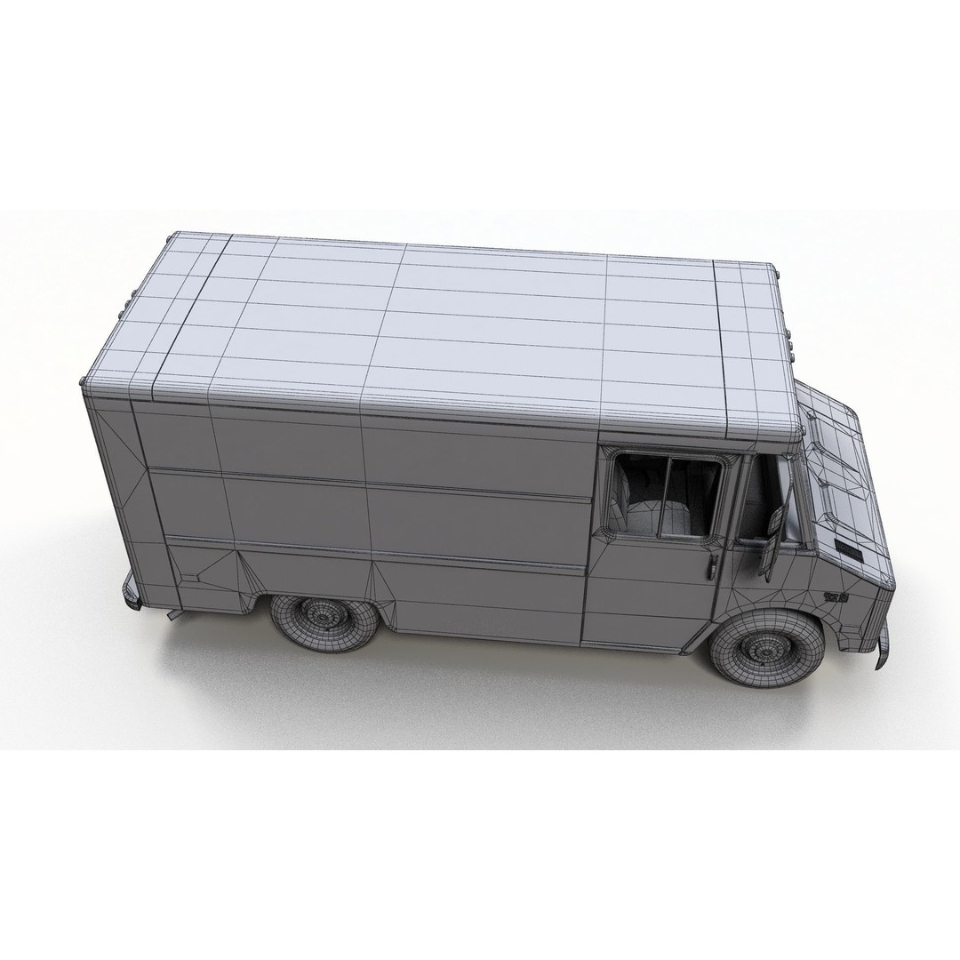 Panel Van 3D Model – Low Poly Game Ready Vehicle with PBR Textures - View 20