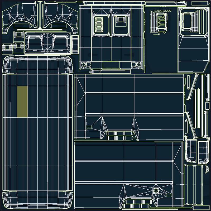 Panel Van 3D Model – Low Poly Game Ready Vehicle with PBR Textures - View 31
