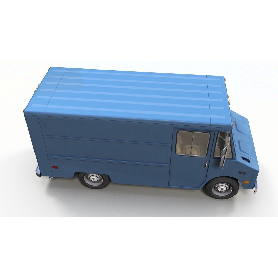 Panel Van 3D Model – Low Poly Game Ready Vehicle with PBR Textures - View 5