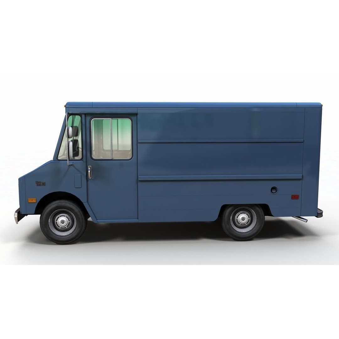 Panel Van 3D Model – Low Poly Game Ready Vehicle with PBR Textures - View 6