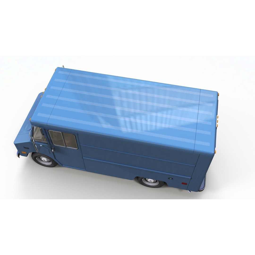 Panel Van 3D Model – Low Poly Game Ready Vehicle with PBR Textures - View 7