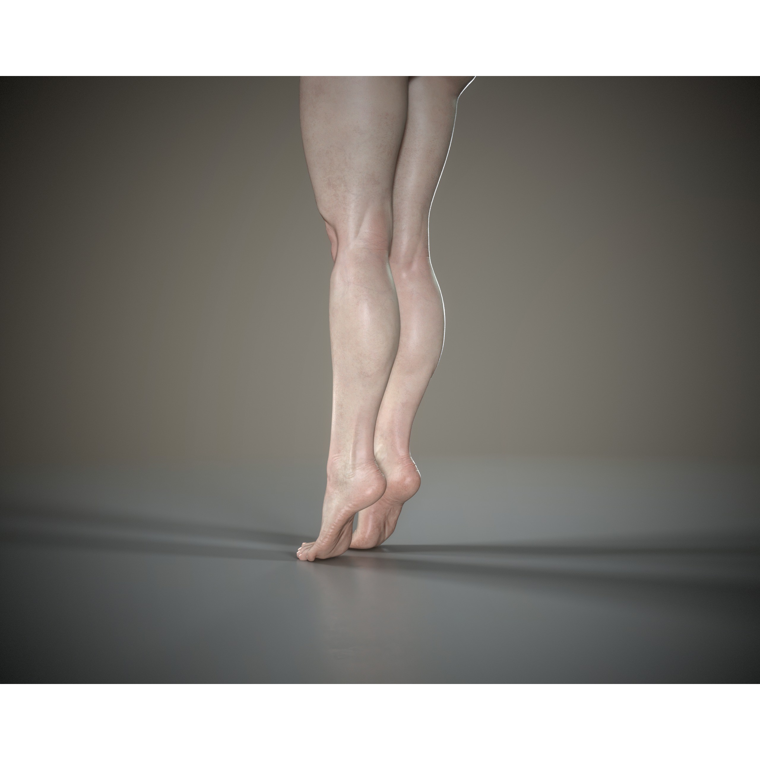 Woman Legs - Low-Poly Game-Ready 3D Model - View 6