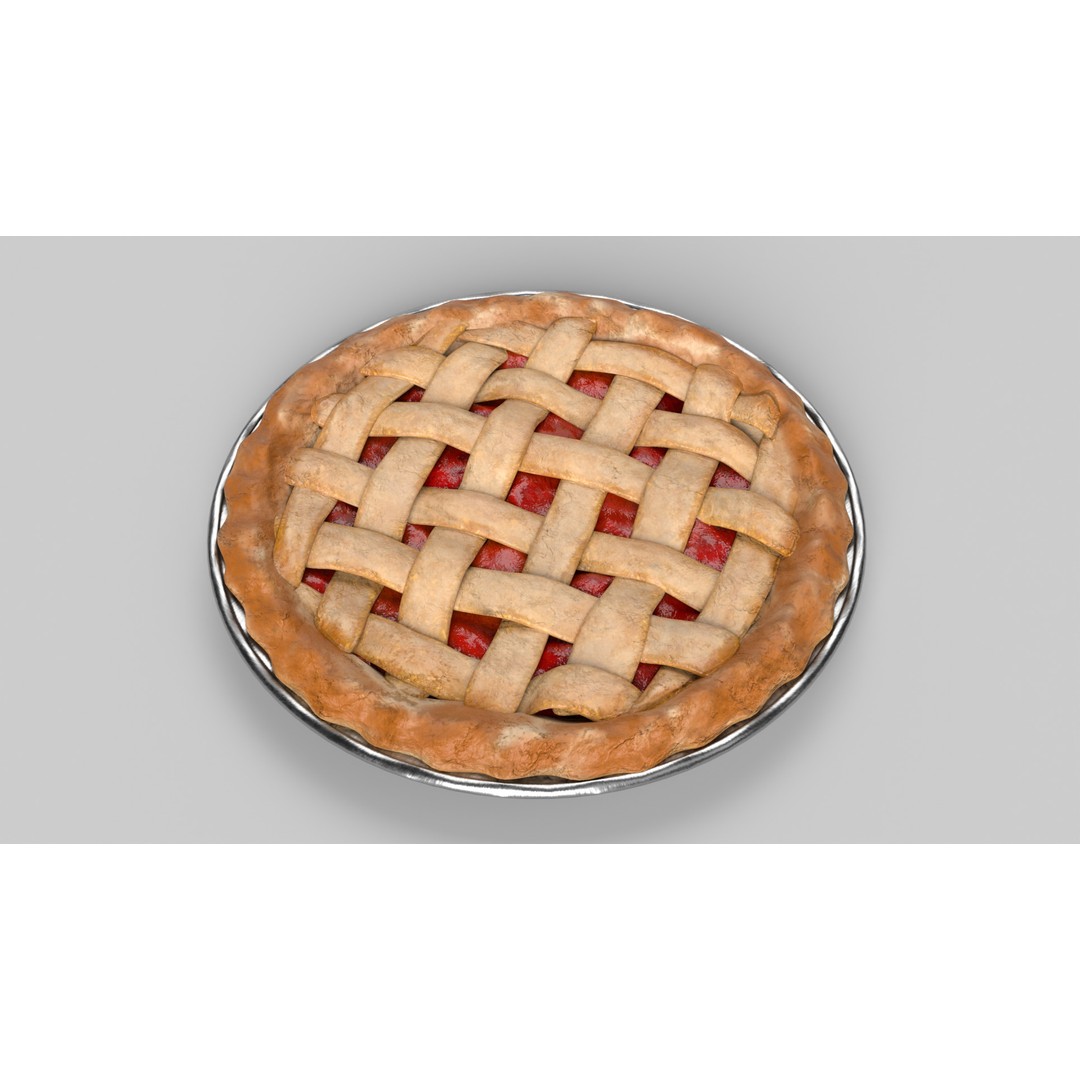 Cherry Pie 3D Model – Realistic PBR Game Asset, FBX - View 10