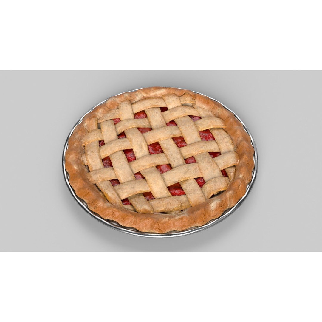Cherry Pie 3D Model – Realistic PBR Game Asset, FBX - View 11