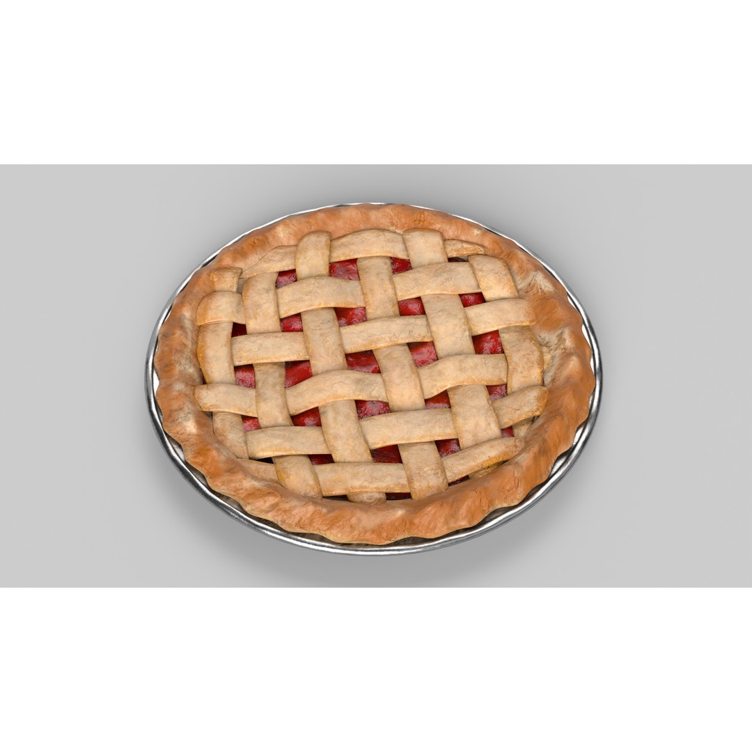 Cherry Pie 3D Model – Realistic PBR Game Asset, FBX - View 13
