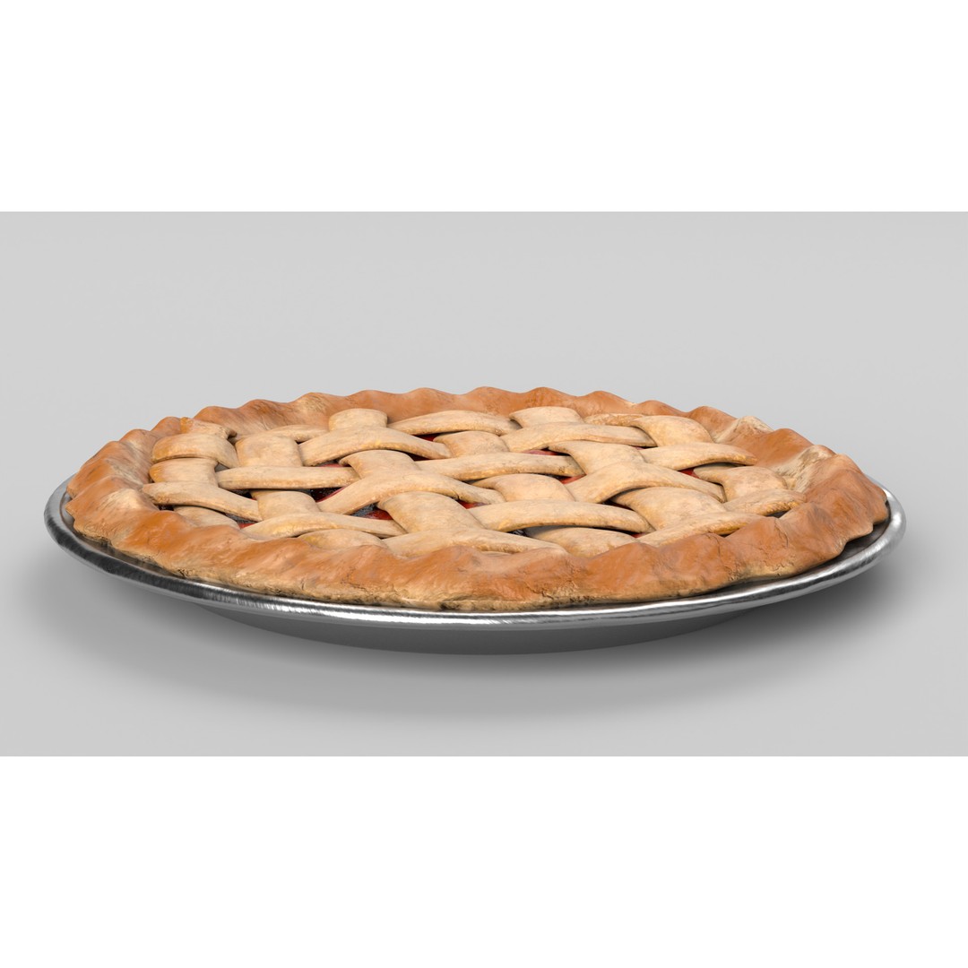 Cherry Pie 3D Model – Realistic PBR Game Asset, FBX - View 4