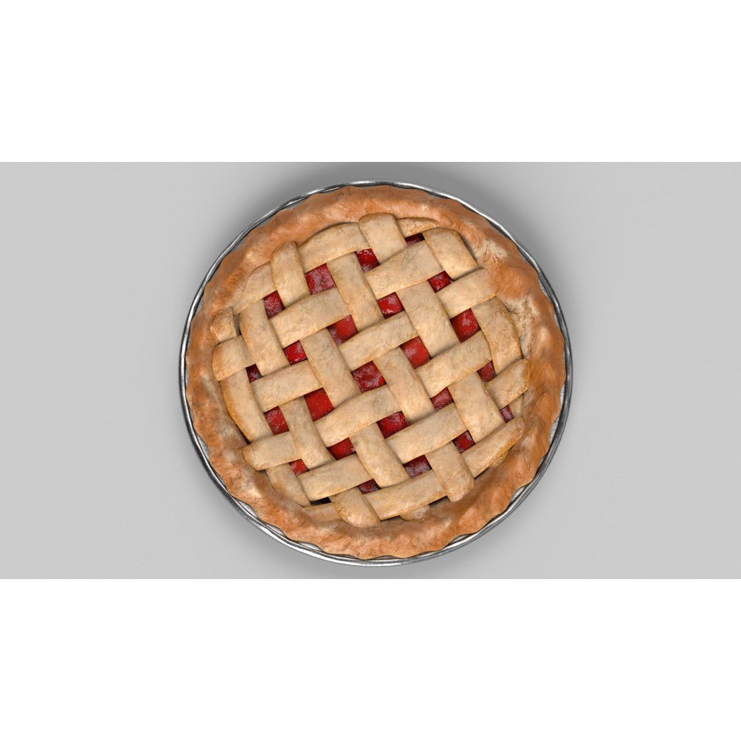 Cherry Pie 3D Model – Realistic PBR Game Asset, FBX - View 5